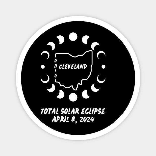 Ohio Total Solar Eclipse 2024 Magnet by Total Solar Eclipse